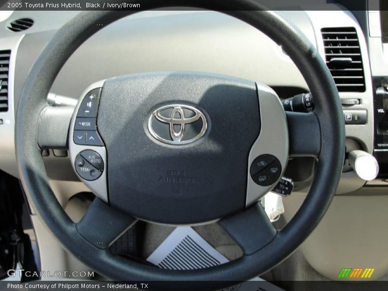 Black / Ivory/Brown 2005 Toyota Prius Hybrid