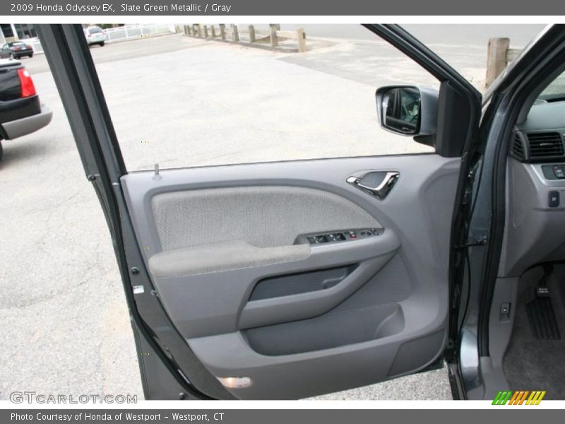 Slate Green Metallic / Gray 2009 Honda Odyssey EX