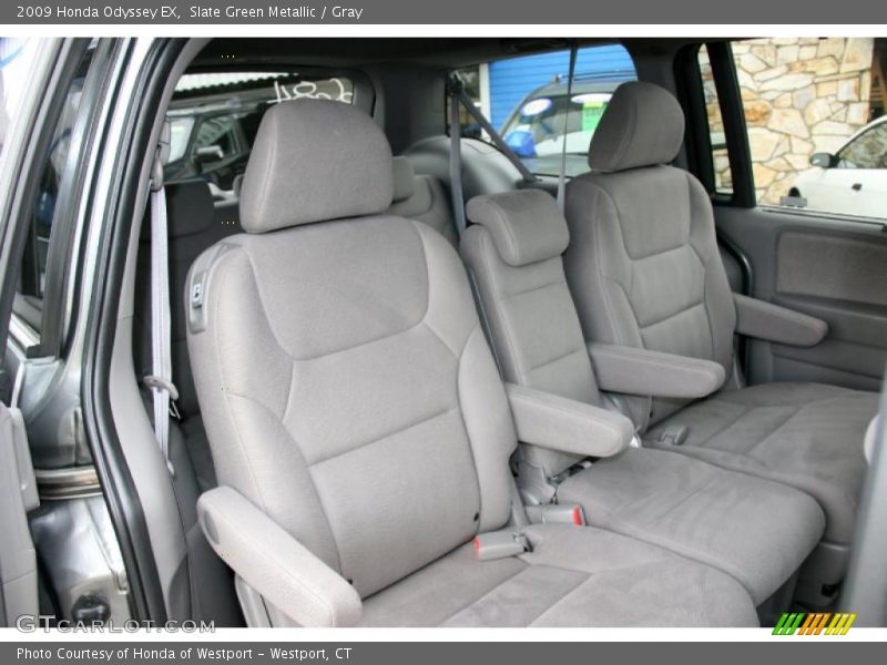Slate Green Metallic / Gray 2009 Honda Odyssey EX