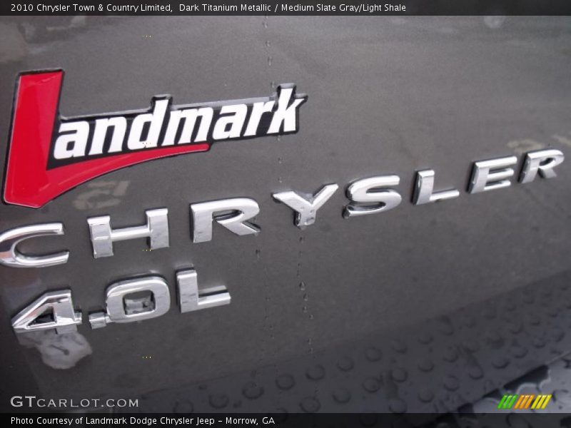 Dark Titanium Metallic / Medium Slate Gray/Light Shale 2010 Chrysler Town & Country Limited