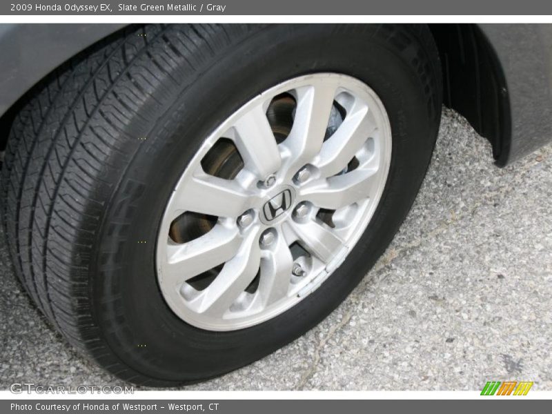 Slate Green Metallic / Gray 2009 Honda Odyssey EX