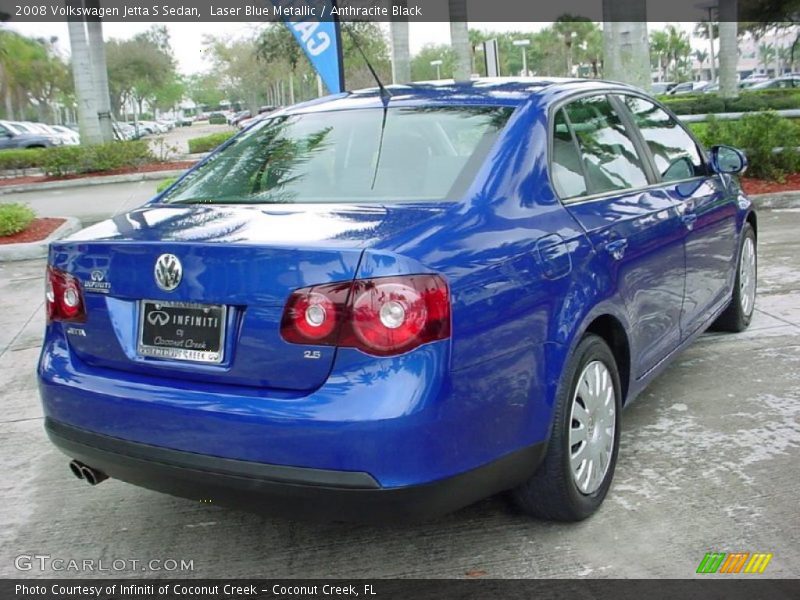 Laser Blue Metallic / Anthracite Black 2008 Volkswagen Jetta S Sedan