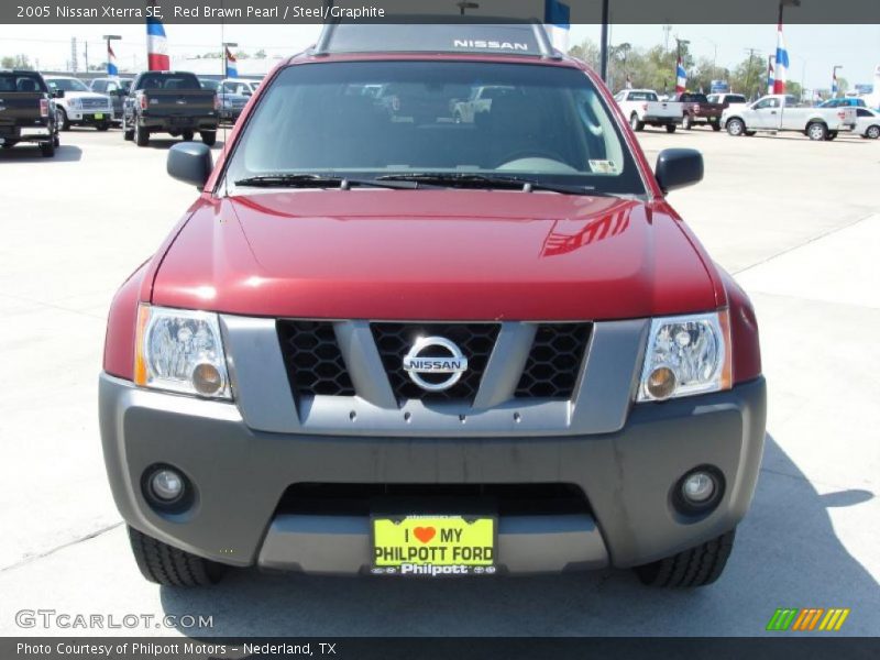 Red Brawn Pearl / Steel/Graphite 2005 Nissan Xterra SE
