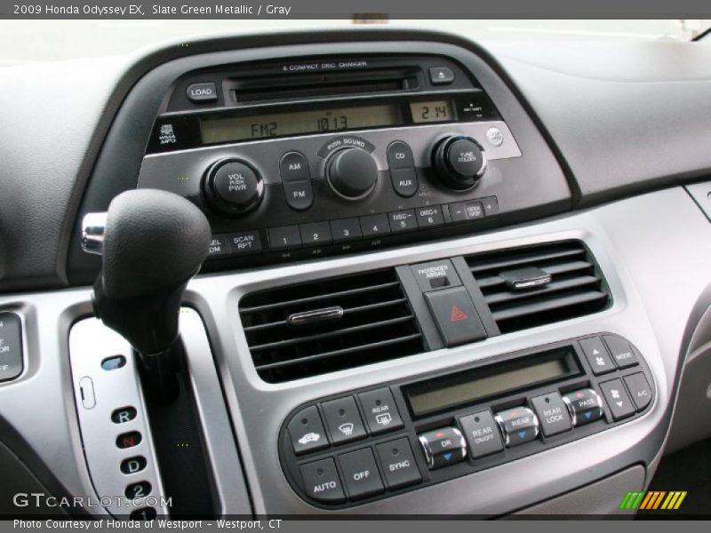 Slate Green Metallic / Gray 2009 Honda Odyssey EX