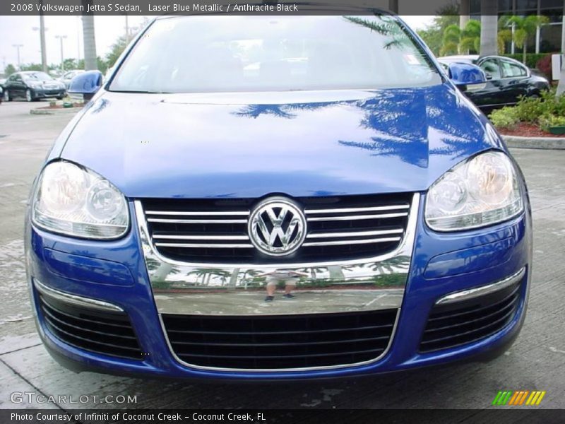 Laser Blue Metallic / Anthracite Black 2008 Volkswagen Jetta S Sedan