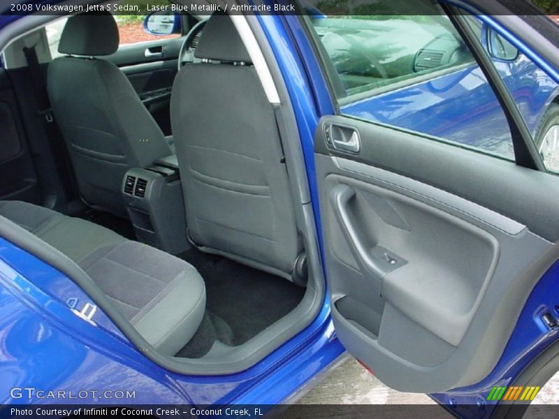 Laser Blue Metallic / Anthracite Black 2008 Volkswagen Jetta S Sedan