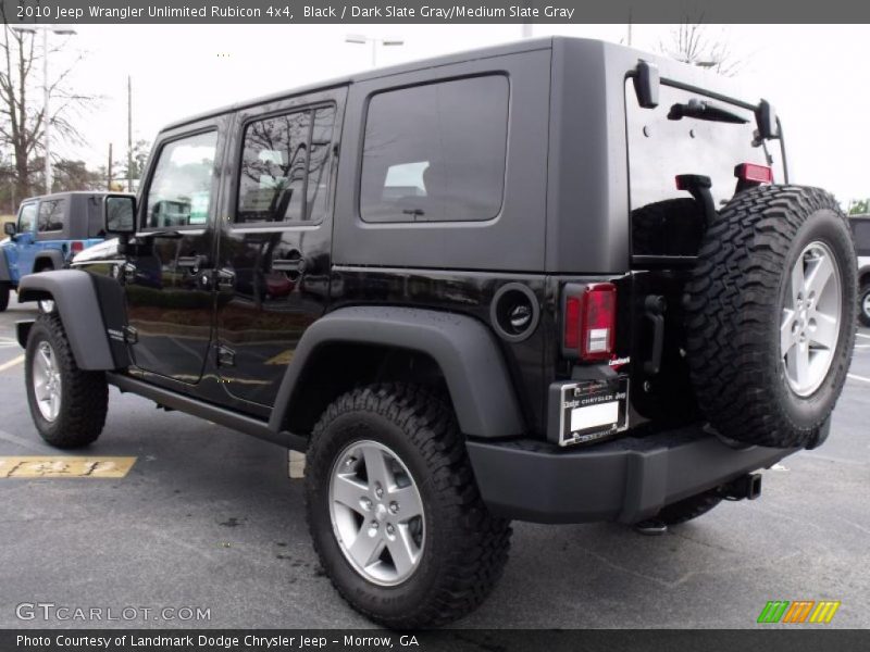Black / Dark Slate Gray/Medium Slate Gray 2010 Jeep Wrangler Unlimited Rubicon 4x4