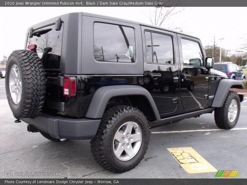 Black / Dark Slate Gray/Medium Slate Gray 2010 Jeep Wrangler Unlimited Rubicon 4x4