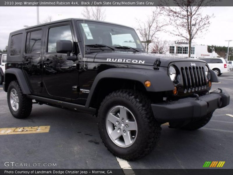 Black / Dark Slate Gray/Medium Slate Gray 2010 Jeep Wrangler Unlimited Rubicon 4x4