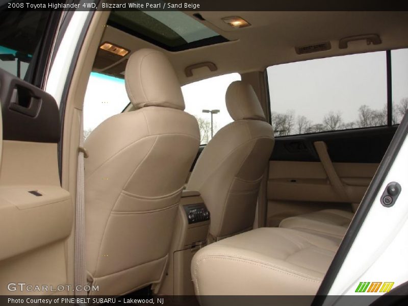 Blizzard White Pearl / Sand Beige 2008 Toyota Highlander 4WD