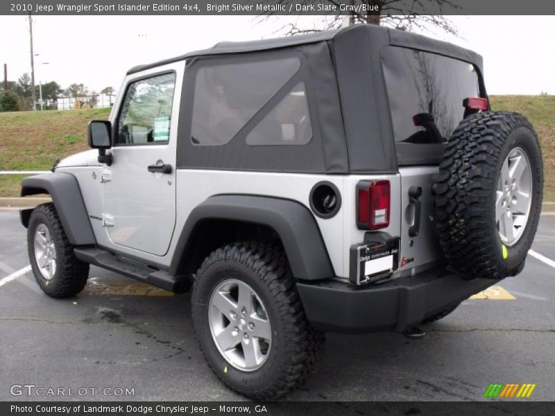 Bright Silver Metallic / Dark Slate Gray/Blue 2010 Jeep Wrangler Sport Islander Edition 4x4