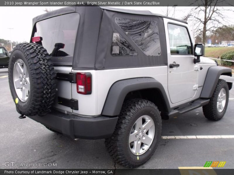 Bright Silver Metallic / Dark Slate Gray/Blue 2010 Jeep Wrangler Sport Islander Edition 4x4