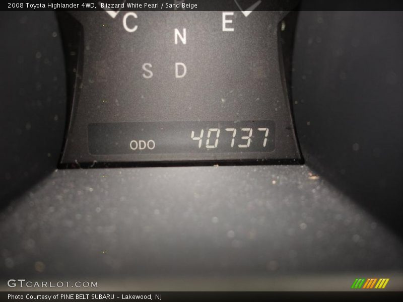 Blizzard White Pearl / Sand Beige 2008 Toyota Highlander 4WD