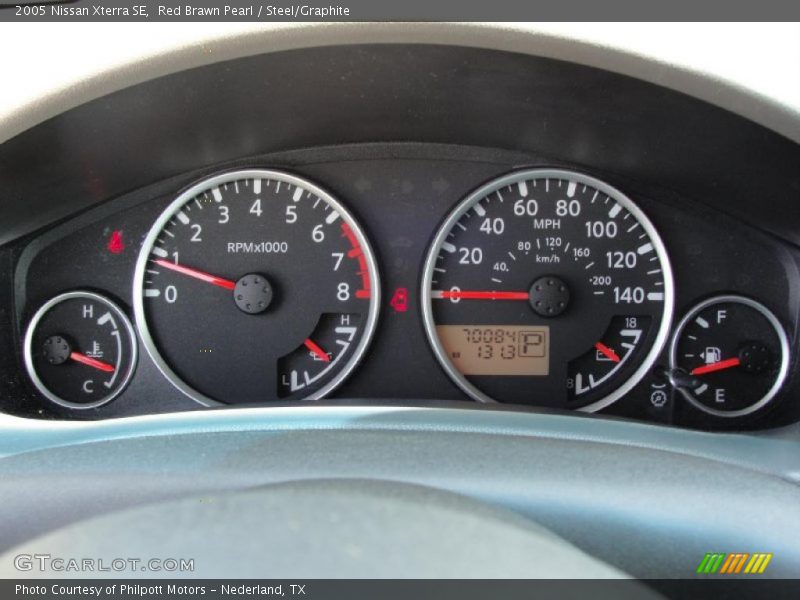 Red Brawn Pearl / Steel/Graphite 2005 Nissan Xterra SE