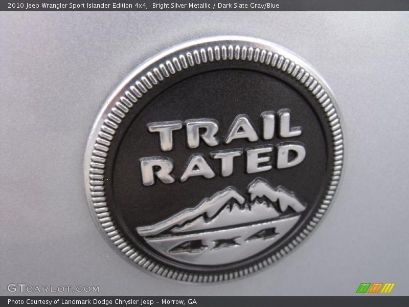 Bright Silver Metallic / Dark Slate Gray/Blue 2010 Jeep Wrangler Sport Islander Edition 4x4