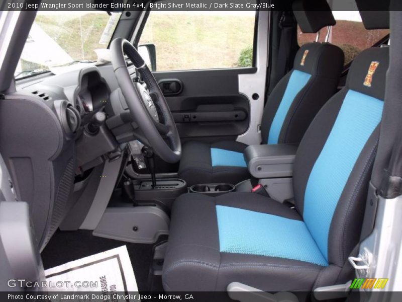 Bright Silver Metallic / Dark Slate Gray/Blue 2010 Jeep Wrangler Sport Islander Edition 4x4
