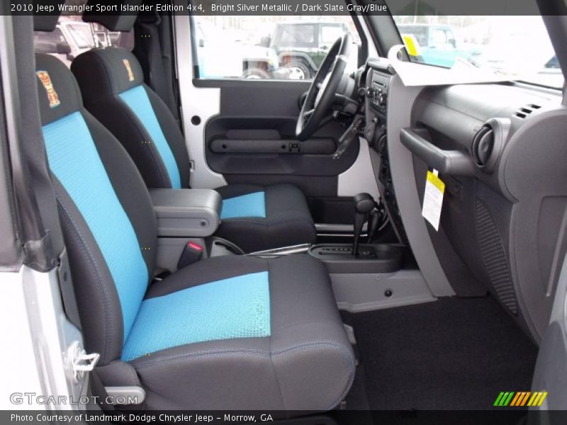 Bright Silver Metallic / Dark Slate Gray/Blue 2010 Jeep Wrangler Sport Islander Edition 4x4