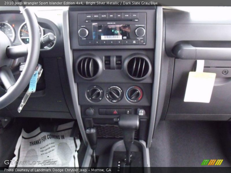Bright Silver Metallic / Dark Slate Gray/Blue 2010 Jeep Wrangler Sport Islander Edition 4x4