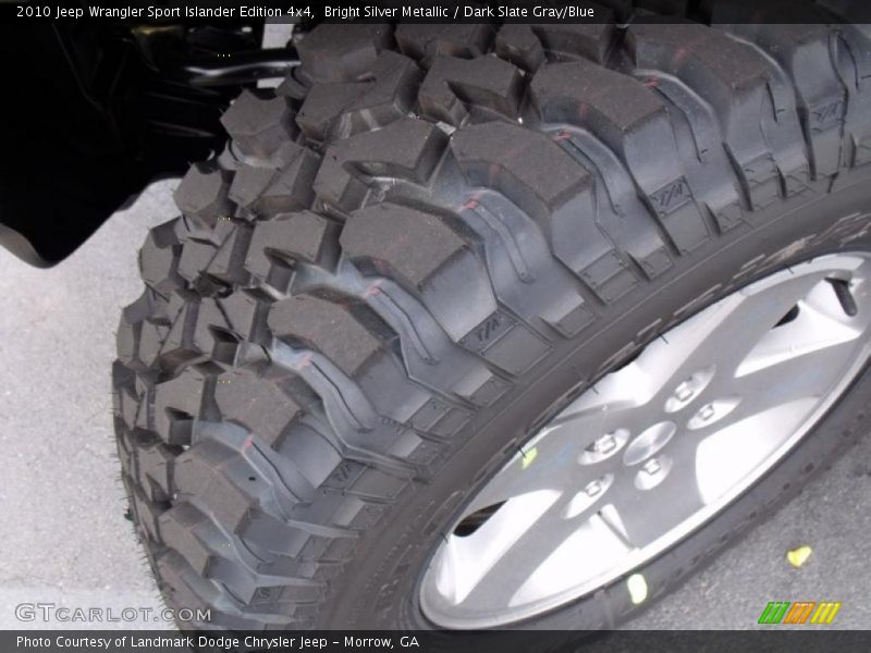 Bright Silver Metallic / Dark Slate Gray/Blue 2010 Jeep Wrangler Sport Islander Edition 4x4