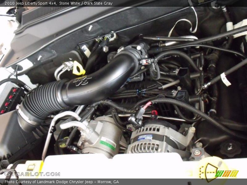 Stone White / Dark Slate Gray 2010 Jeep Liberty Sport 4x4