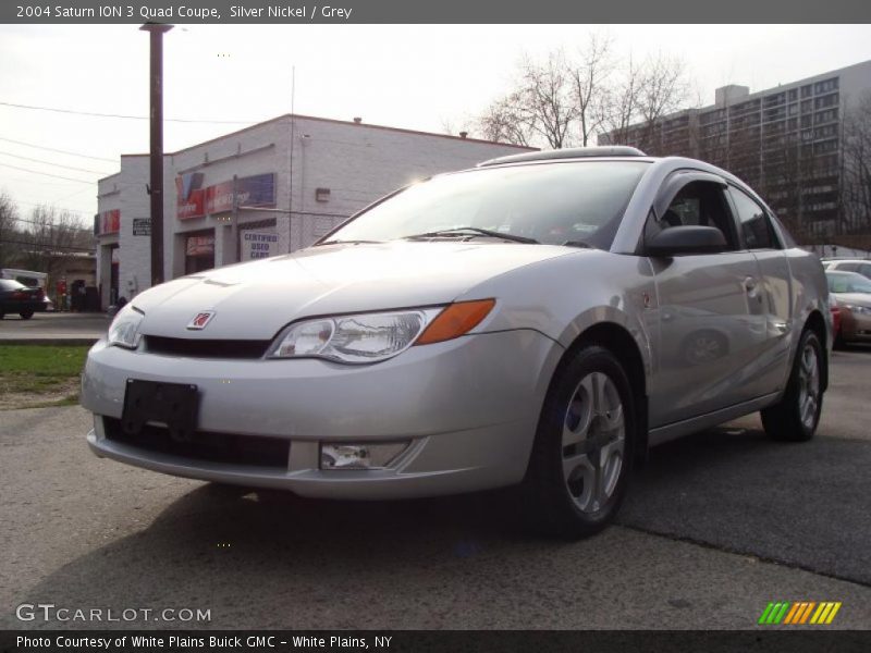 Silver Nickel / Grey 2004 Saturn ION 3 Quad Coupe