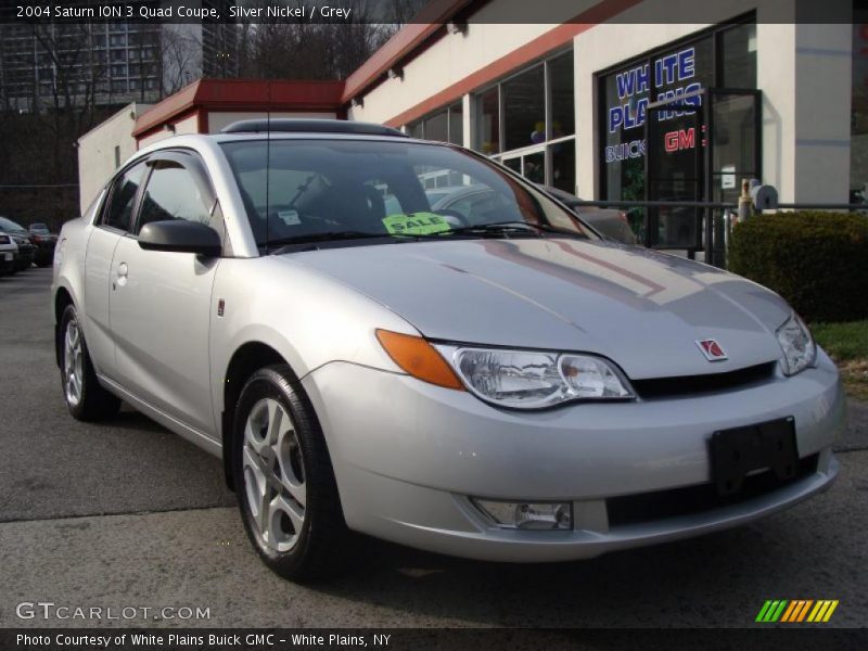 Silver Nickel / Grey 2004 Saturn ION 3 Quad Coupe