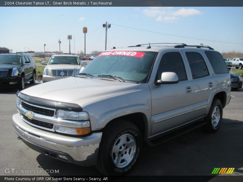 Silver Birch Metallic / Tan/Neutral 2004 Chevrolet Tahoe LT
