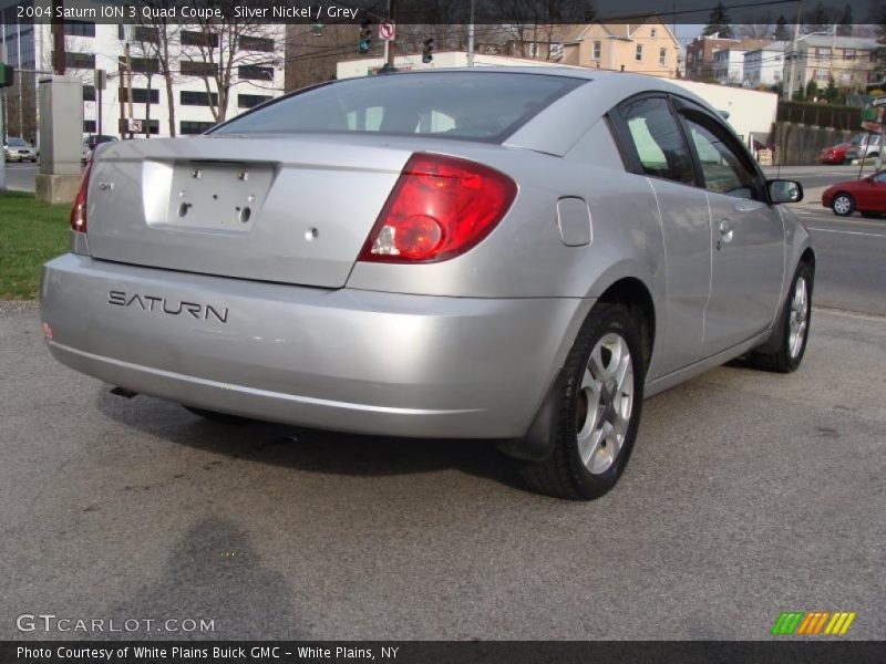 Silver Nickel / Grey 2004 Saturn ION 3 Quad Coupe