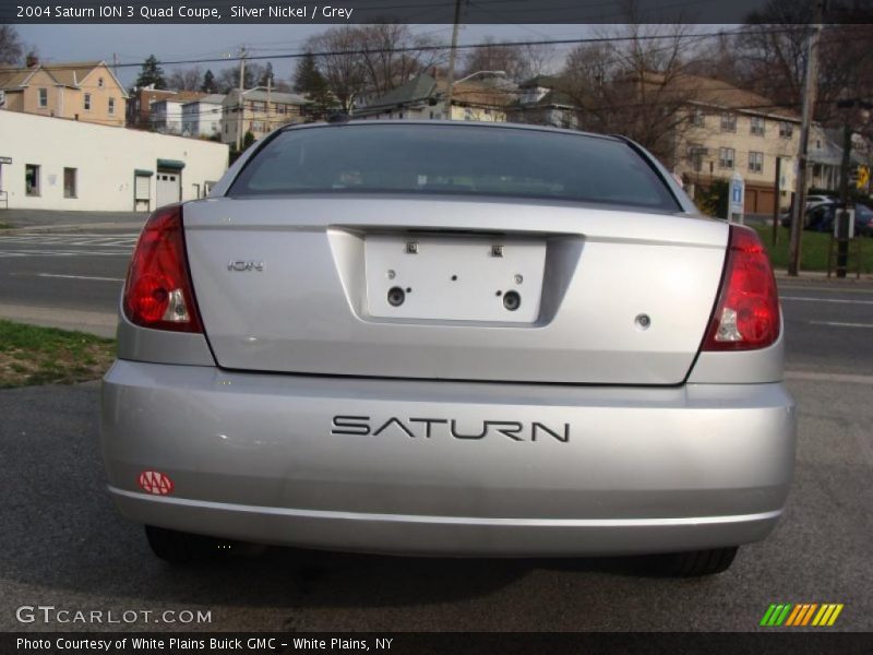 Silver Nickel / Grey 2004 Saturn ION 3 Quad Coupe