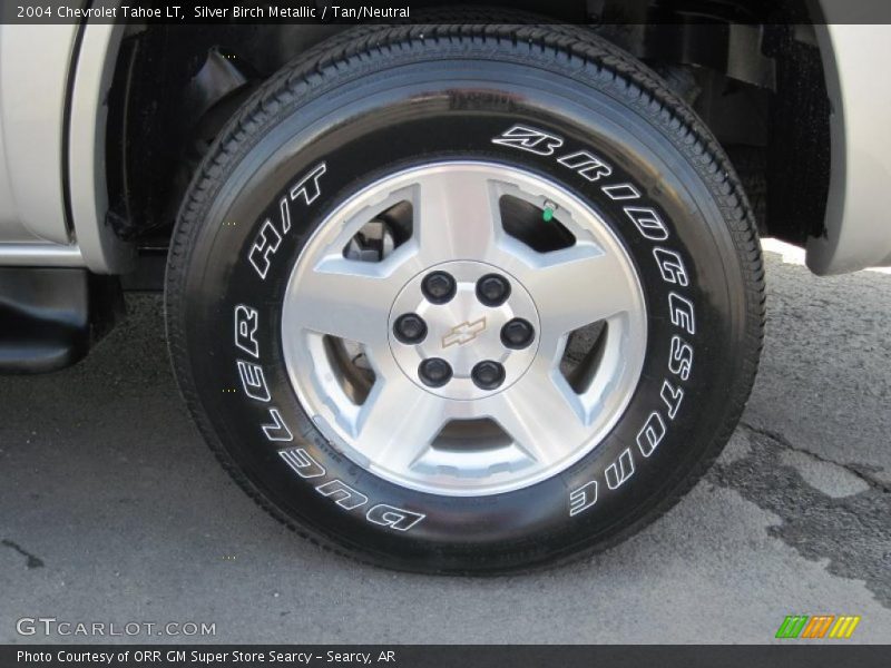 Silver Birch Metallic / Tan/Neutral 2004 Chevrolet Tahoe LT