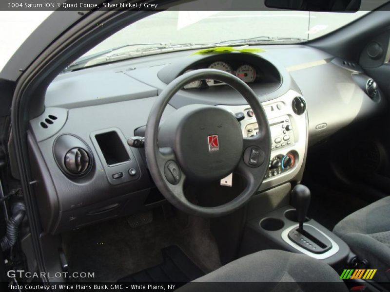 Silver Nickel / Grey 2004 Saturn ION 3 Quad Coupe