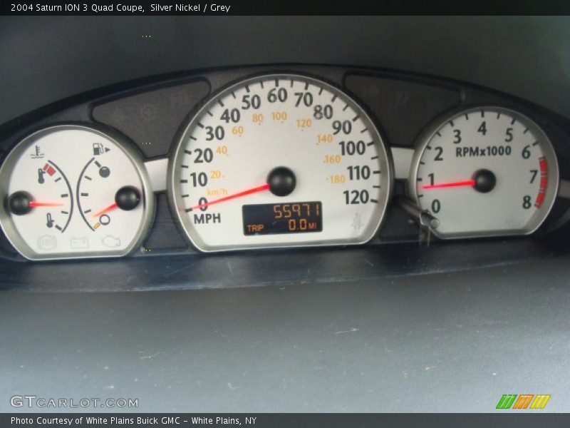 Silver Nickel / Grey 2004 Saturn ION 3 Quad Coupe