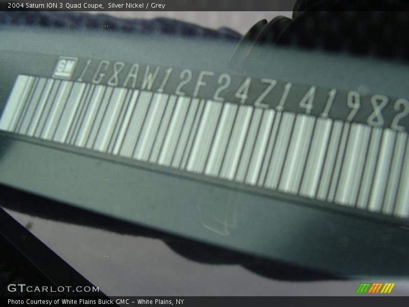 Silver Nickel / Grey 2004 Saturn ION 3 Quad Coupe