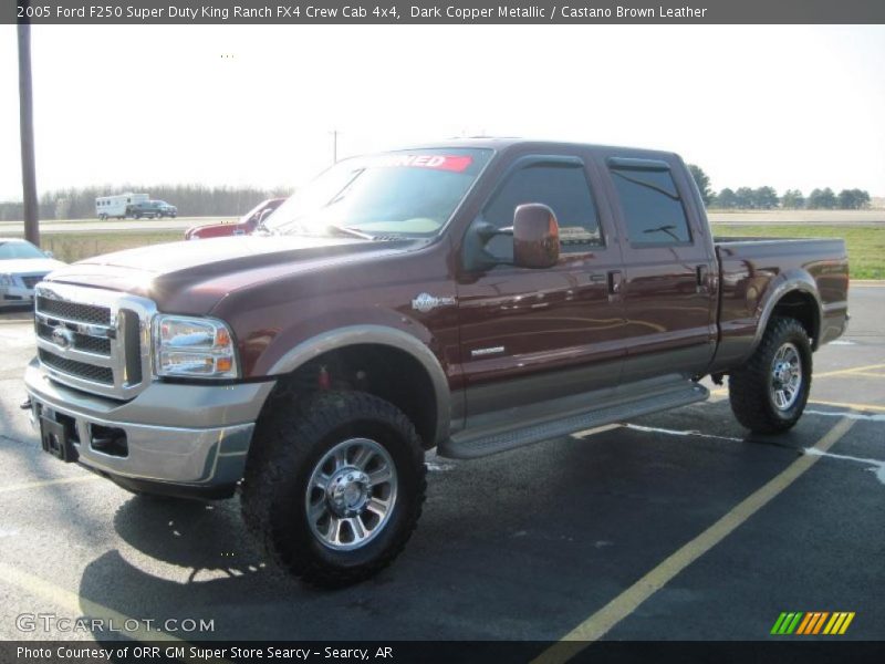 Dark Copper Metallic / Castano Brown Leather 2005 Ford F250 Super Duty King Ranch FX4 Crew Cab 4x4