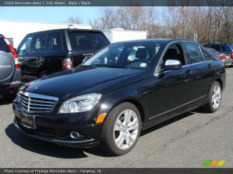 Black / Black 2009 Mercedes-Benz C 300 4Matic