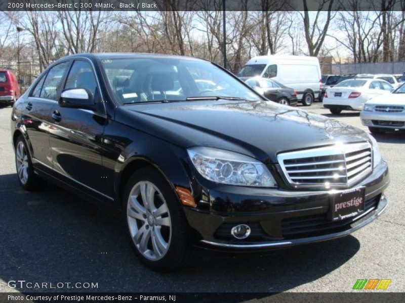 Black / Black 2009 Mercedes-Benz C 300 4Matic