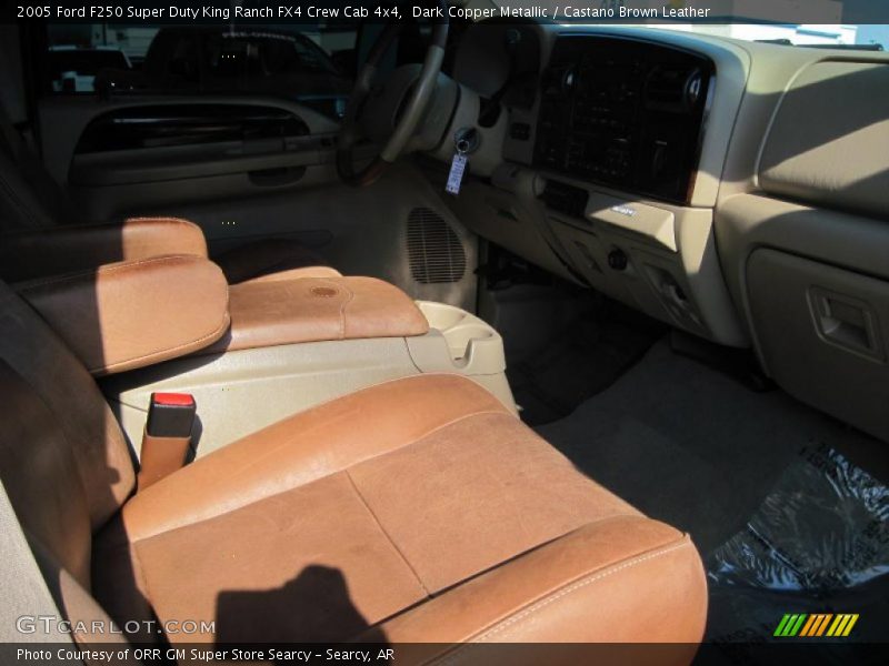 Dark Copper Metallic / Castano Brown Leather 2005 Ford F250 Super Duty King Ranch FX4 Crew Cab 4x4