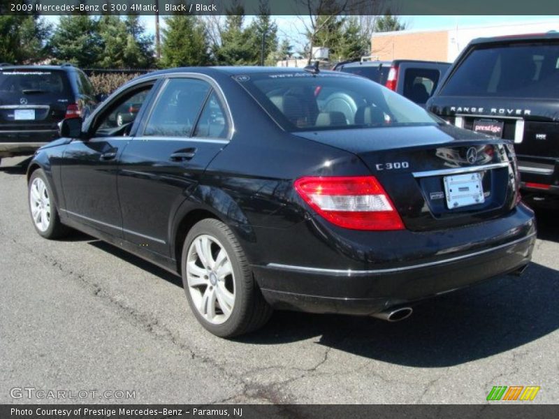 Black / Black 2009 Mercedes-Benz C 300 4Matic