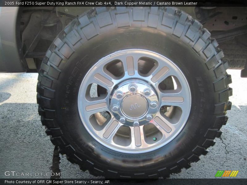 Dark Copper Metallic / Castano Brown Leather 2005 Ford F250 Super Duty King Ranch FX4 Crew Cab 4x4