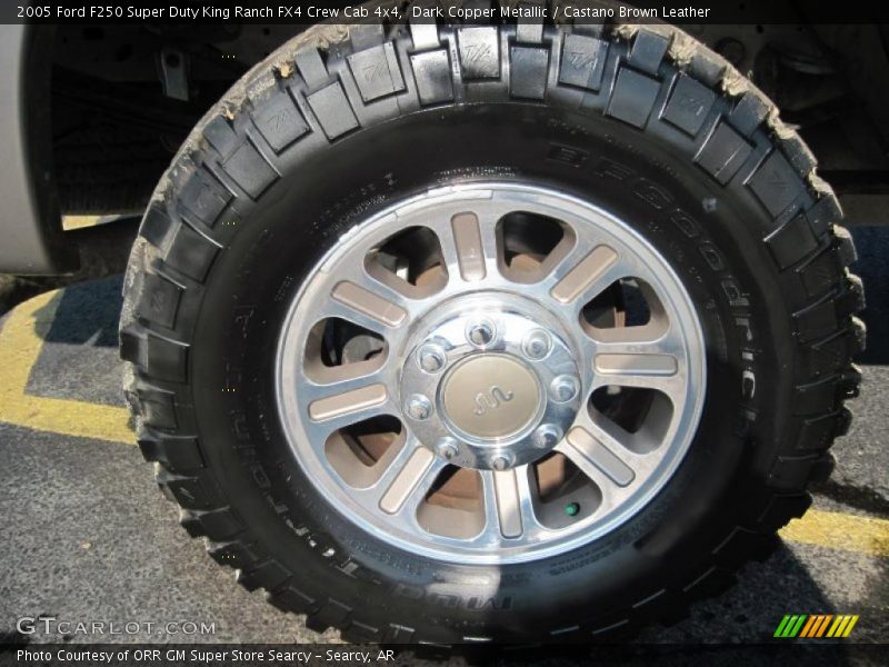 Dark Copper Metallic / Castano Brown Leather 2005 Ford F250 Super Duty King Ranch FX4 Crew Cab 4x4