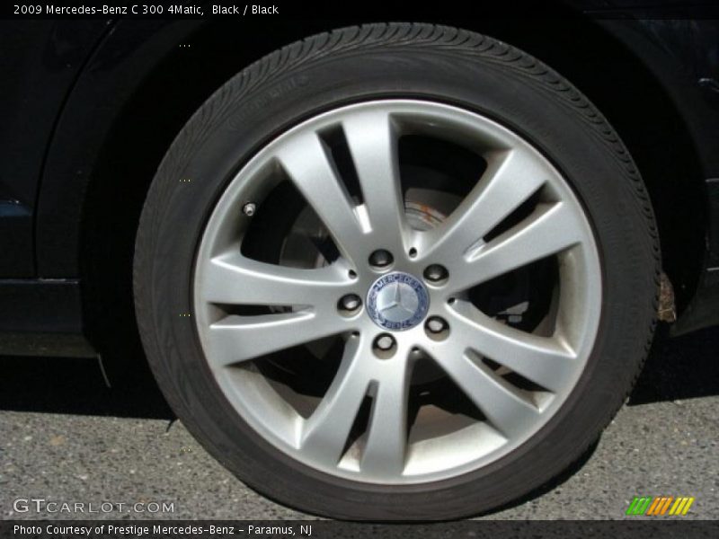 Black / Black 2009 Mercedes-Benz C 300 4Matic
