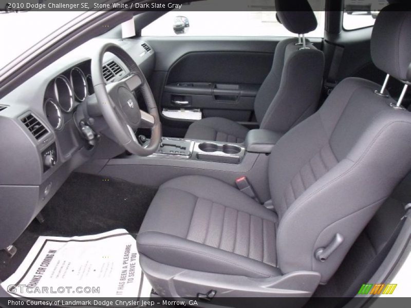 Stone White / Dark Slate Gray 2010 Dodge Challenger SE