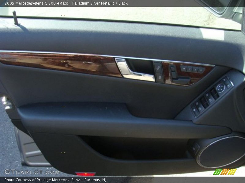 Palladium Silver Metallic / Black 2009 Mercedes-Benz C 300 4Matic