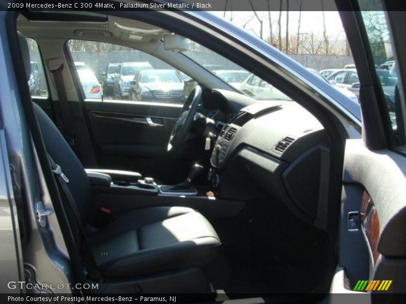 Palladium Silver Metallic / Black 2009 Mercedes-Benz C 300 4Matic
