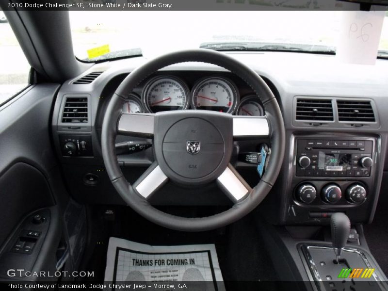 Stone White / Dark Slate Gray 2010 Dodge Challenger SE