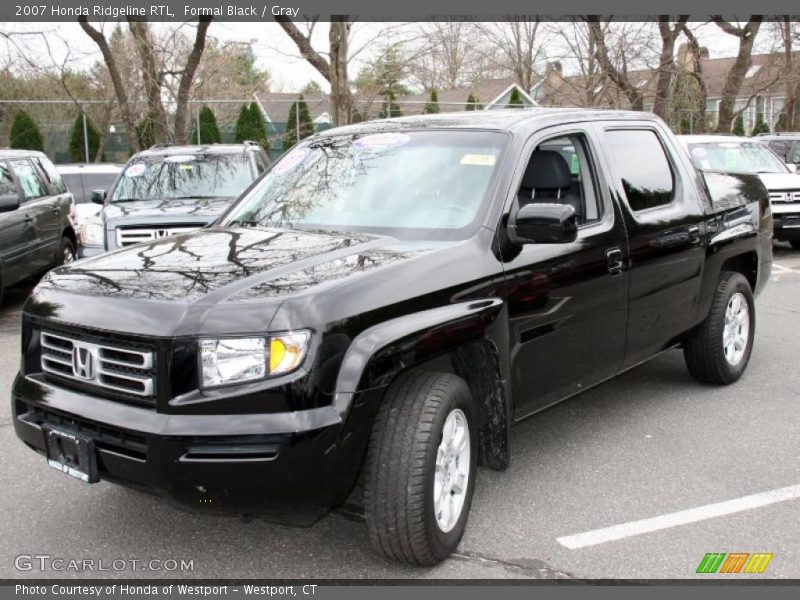 Formal Black / Gray 2007 Honda Ridgeline RTL