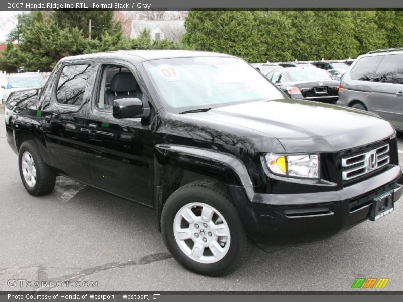 Formal Black / Gray 2007 Honda Ridgeline RTL