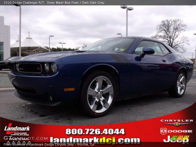 Deep Water Blue Pearl / Dark Slate Gray 2010 Dodge Challenger R/T