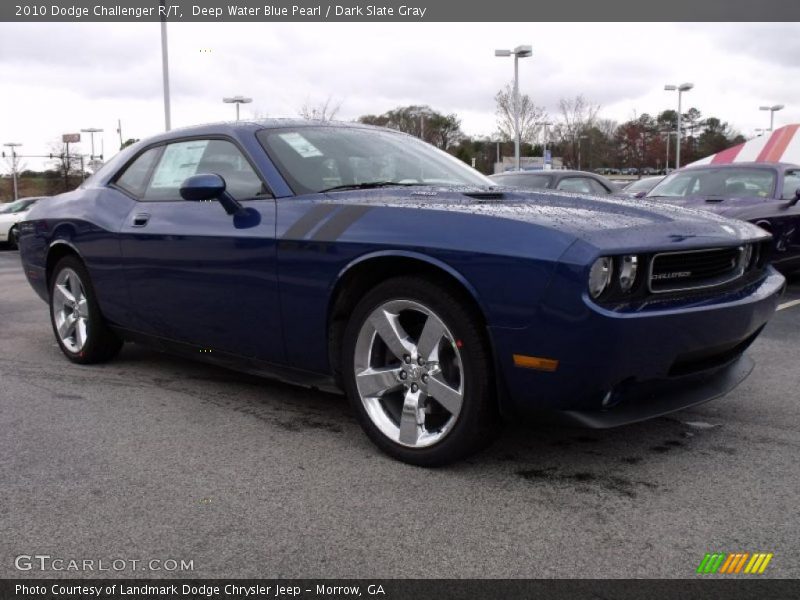 Deep Water Blue Pearl / Dark Slate Gray 2010 Dodge Challenger R/T