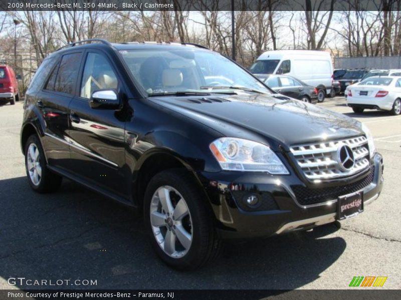 Black / Cashmere 2009 Mercedes-Benz ML 350 4Matic
